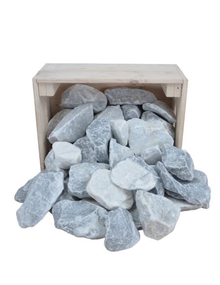 Concassé marbre Alaska blue 70.120 mm - Sac de 20 kilos