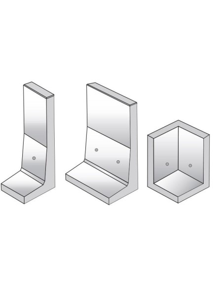 Mur de Soutènement en L en Béton Armé  Largeur 49 cm Hauteur 105cm