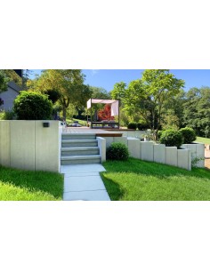 Mur de Soutènement en L en Béton Armé  Largeur 49 cm Hauteur 230 cm 2