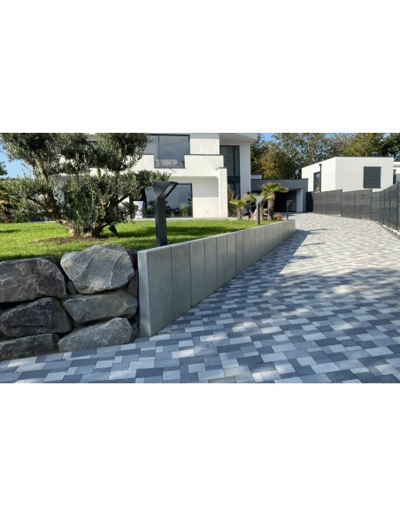 Mur de Soutènement en L en Béton Armé  Largeur 49 cm Hauteur 230 cm