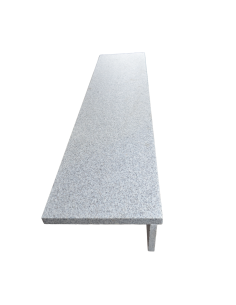 Margelle d'Escalier en Granit gris clair 100/35/3 CM dessus flammé 2
