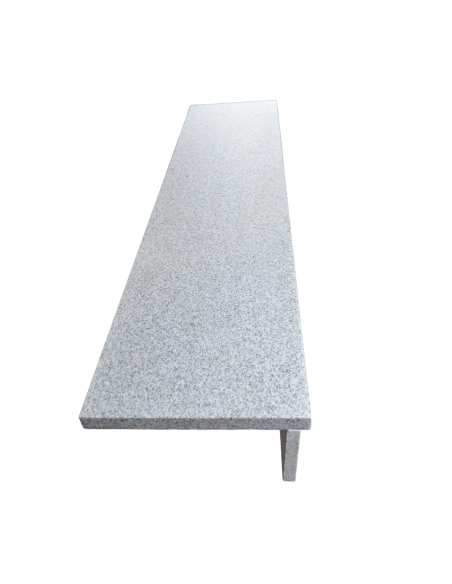 Margelle d'Escalier en Granit gris clair 100/35/3 CM dessus flammé