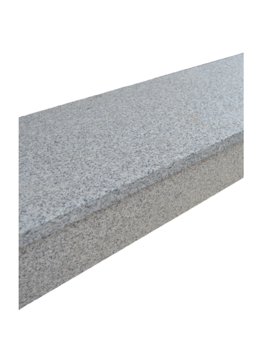 Margelle d'Escalier en Granit gris clair 150/35/3 CM dessus flammé