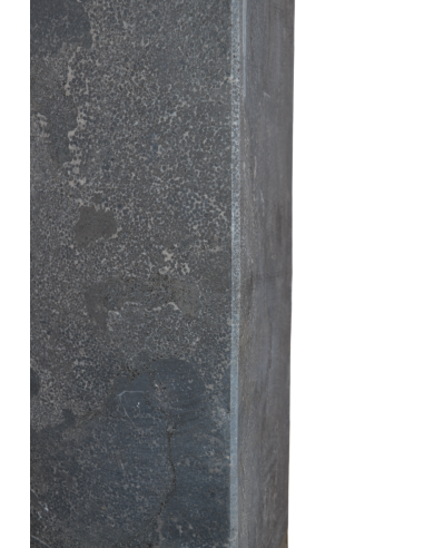 Palissade en Pierre Bleue, Faces Adoucies, 75x12x12 cm Chanfreins 4 mm