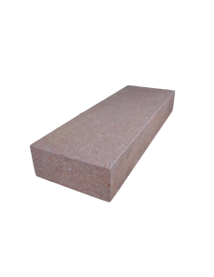 Marche-bloc en granit porphyre flammé, angles chanfreinés 75x35x15 cm