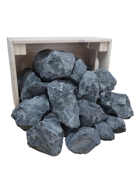 Concassé de Calcaire Noir 40/80mm - Sac de 20 kilos